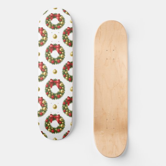 Christmas Wreaths Persoonlijk Skateboard (Voorkant)
