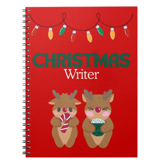 Christmas Writer Notitieboek - Rendieren (Voorkant)