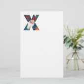 CHRISTMAS X BRIEF / SANTA CLAUS MET RODE RIBBON BRIEFPAPIER (Staand voorkant)