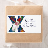 CHRISTMAS X BRIEF / SANTA CLAUS MET RODE RIBBON ETIKET (Insitu)