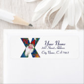 CHRISTMAS X BRIEF / SANTA CLAUS MET RODE RIBBON ETIKET (Insitu)