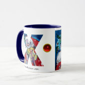 CHRISTMAS X BRIEF / SANTA MET VIOLIN MONOGRAM MOK (Voorkant links)