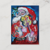 CHRISTMAS X BRIEF / SANTA MET VIOLIN MONOGRAM VISITEKAARTJE (Achterkant)