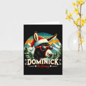 Christmas Xmas Dominick The Christmas Cheer  Kaart (Gele Bloem)