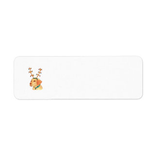 Christmas Yellow Labrador Etiket