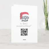 Christmas Yorkie Dog, vrolijke kerst Mum Kaart (Achterkant)