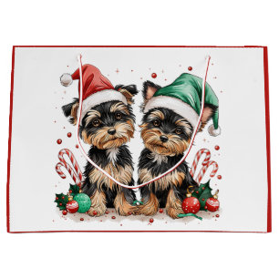 Christmas Yorkshire Terrier Dogs Groot Cadeauzakje