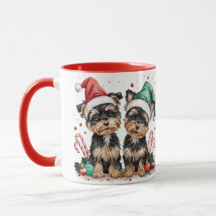 Christmas Yorkshire Terrier Dogs Mok