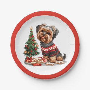 Christmas Yorkshire Terrier Dogs Papieren Bordje