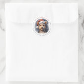 Christmas Yorkshire Terrier Ronde Stickers (Tas)
