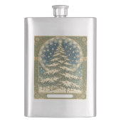 Christmas Yule Tree Snowflakes and Stars Art Nouve Flacon (Voorkant)