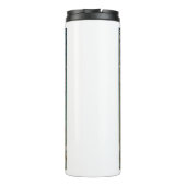 Christmas Yule Tree With Snow And Star-Shaped  Thermosbeker (Achterkant)