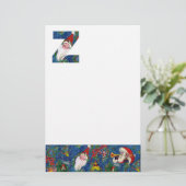 CHRISTMAS Z LETTER/SANTA CLAUS MET RED RIBBON BRIEFPAPIER (Staand voorkant)