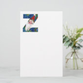CHRISTMAS Z LETTER/SANTA CLAUS MET RED RIBBON BRIEFPAPIER (Staand voorkant)