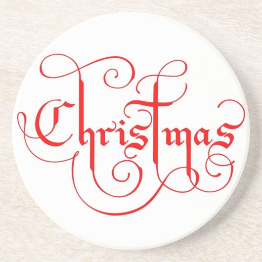 CHRISTMAS ZANDSTEEN ONDERZETTER (Voorkant)