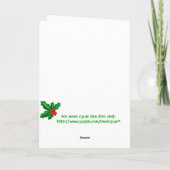 Christmas Zebra Cupcake Leopard Heart Feestdagen Kaart (Achterkant)