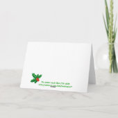 Christmas Zebra Leopard Snowflake Ruby Feestdagen Kaart (Achterkant)