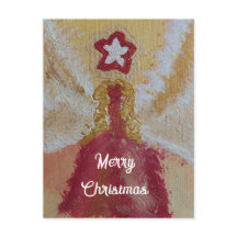 Christmasangel gift love feiertagspostkarte