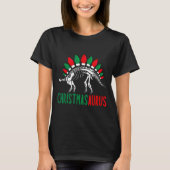 Christmasaurus Cute Christmas Dinosaur Tree Rex Di T-shirt (Voorkant)