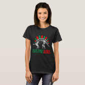Christmasaurus Cute Christmas Dinosaur Tree Rex Di T-shirt (Voorkant volledig)