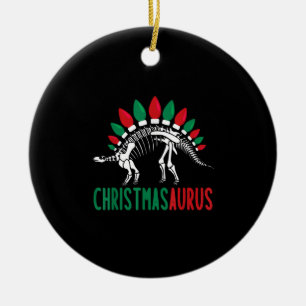 Christmasaurus Cute Kerstmis Dinosaur Tree Rex Di Keramisch Ornament