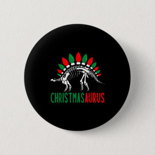 Christmasaurus Schattige Kerst Dinosaurus Boom Rex Ronde Button 5,7 Cm