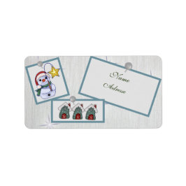 Christmasbild  adressaufkleber etiket