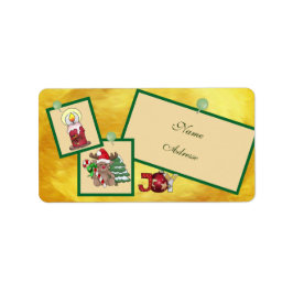 Christmasbild adressaufkleber etiket