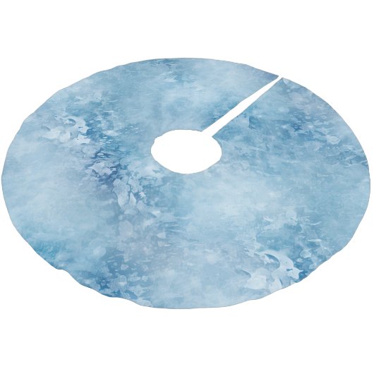 ChristmasBlue Snowflakes Kerstboom Rok (Gekanteld)