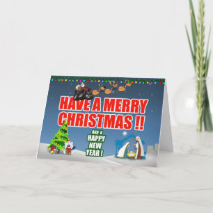 ChristmasCardFlat Feestdagen Kaart