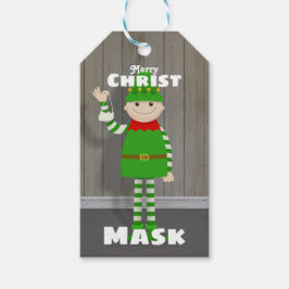 Christmask Cadeaulabel