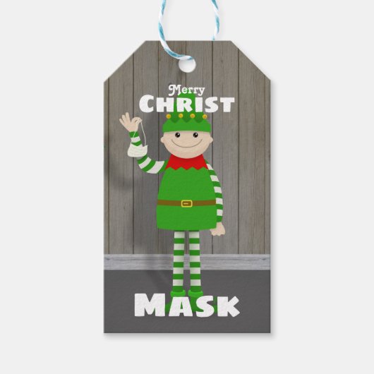 Christmask Cadeaulabel (Voorkant)