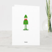 Christmask Feestdagen Kaart (Achterkant)