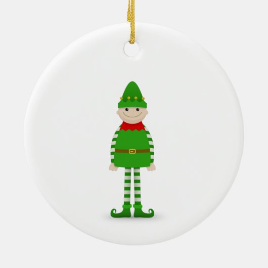 Christmask Keramisch Ornament (Achterkant)