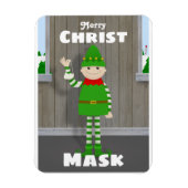 Christmask Magneet (Verticaal)