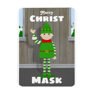 Christmask Magneet