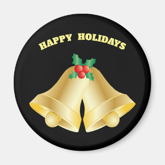 CHRISTMASMAGNETS, ROND, FAVOREN, STOCKSTUFFEN MAGNEET