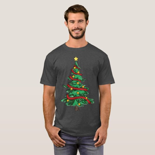 Christmasree Christmas vintage T-shirt (Voorkant volledig)