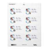 CHRISTMAS'S BRIEF, PENGUIN'S SERENADE MONOGRAM ETIKET (Full Sheet)