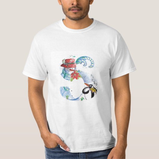 CHRISTMAS'S BRIEF, PENGUIN'S SERENADE MONOGRAM T-SHIRT (Voorkant)