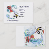 CHRISTMAS'S BRIEF, PENGUIN'S SERENADE MONOGRAM VISITEKAARTJE (Voorkant / Achterkant)