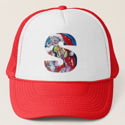 CHRISTMAS'S BRIEF / SANTA MET VIOLIN MONOGRAM TRUCKER PET (Voorkant)