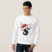 Christmas's logo ontwerp geweldige sweatshirt. trui (Voorkant volledig)