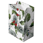 Christmass medium cadeauzakje (Voorkant Gekanteld)