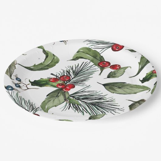 Christmass papieren bordje (Gekanteld)