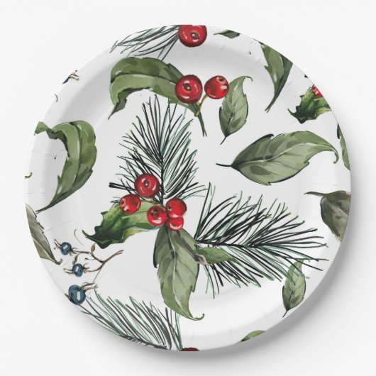 Christmass papieren bordje (Voorkant)