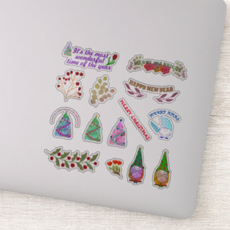 CHRISTMASSTROMEN EN -LEZEN STICKER