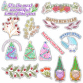 CHRISTMASSTROMEN EN -LEZEN STICKER (Voorkant)