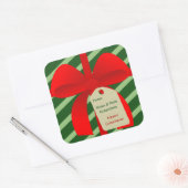 Christmassy Bow Gift Label (Envelop)