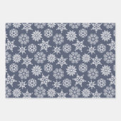 Christmast Snowflake Red Green Blue Pattern Inpakpapier Vel (Voorkant 2)